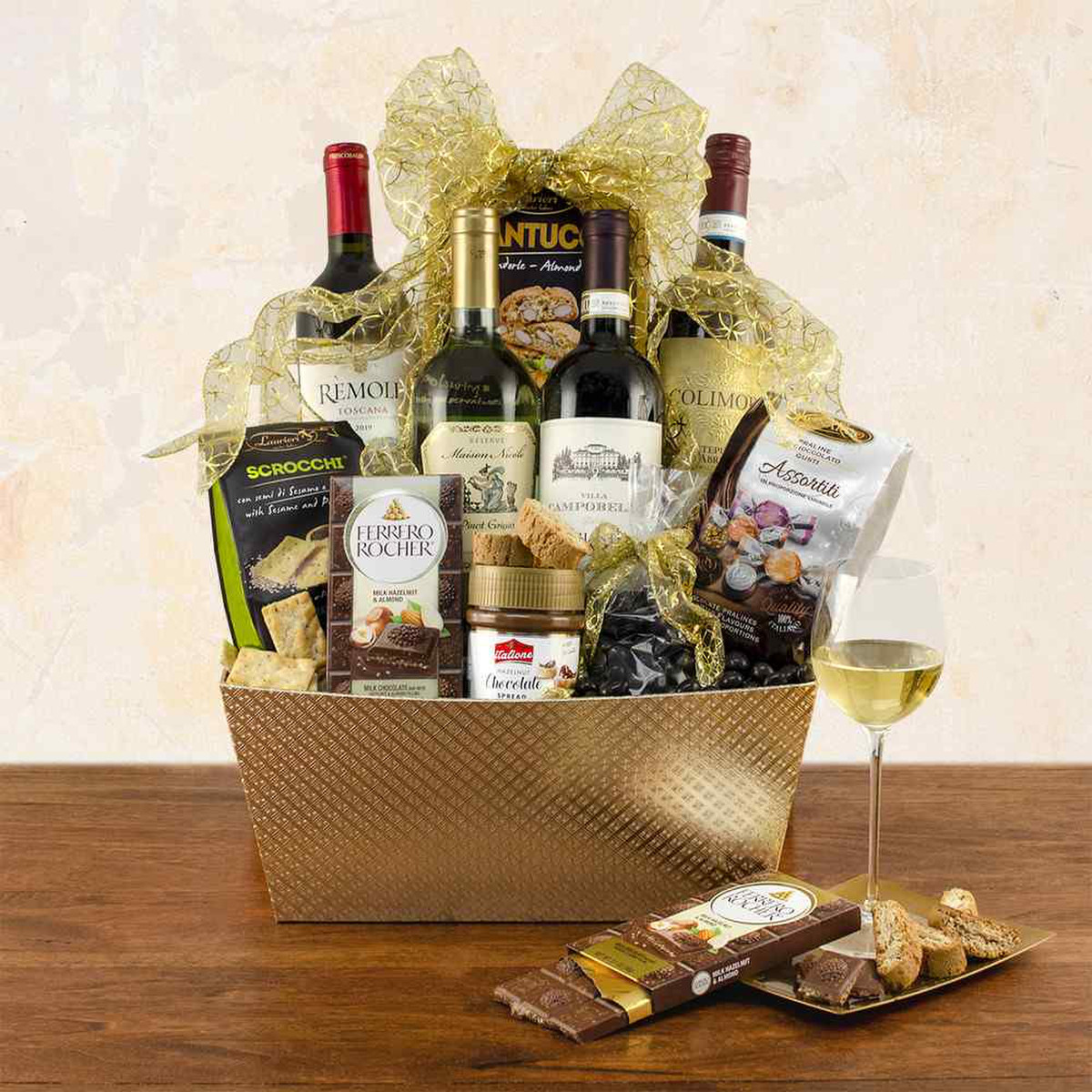 prodimages/Bella Italia Vino Wine Gift Basket